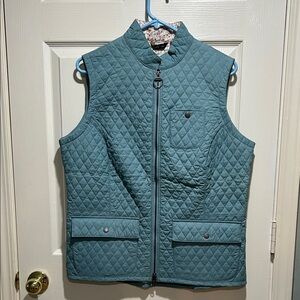Barbour Quilted Blue Vest